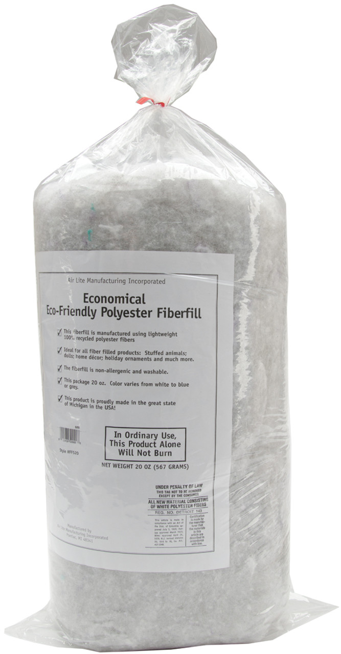 Air Lite Eco-Friendly Recycled Polyester Fiberfill-White 20oz 520/18 -  GettyCrafts