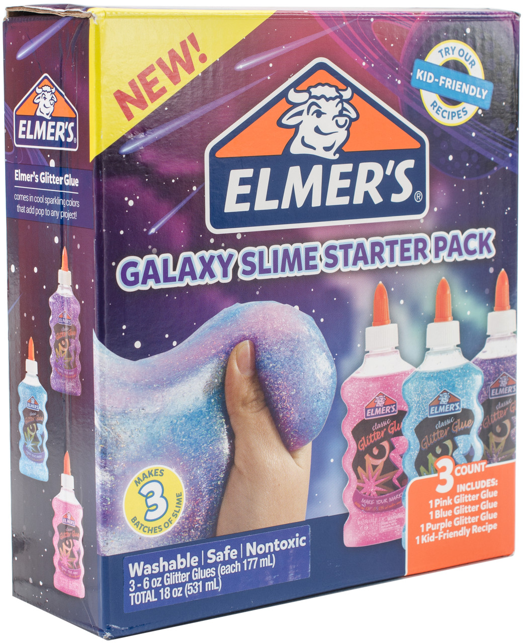 Elmer's Galaxy Glitter Glue 3/PkgE2022923 - GettyCrafts