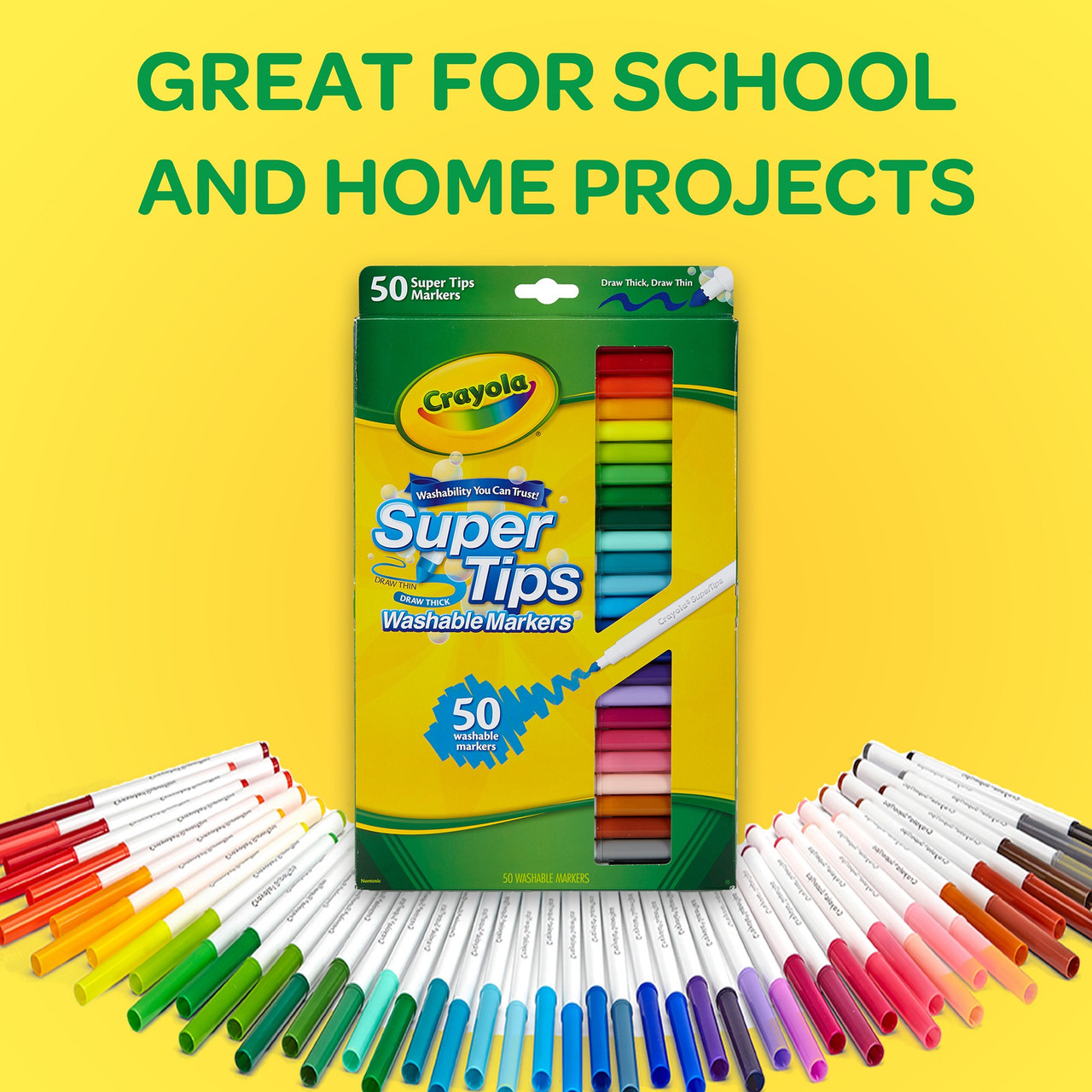 Crayola SuperTips Washable Markers - 50 count