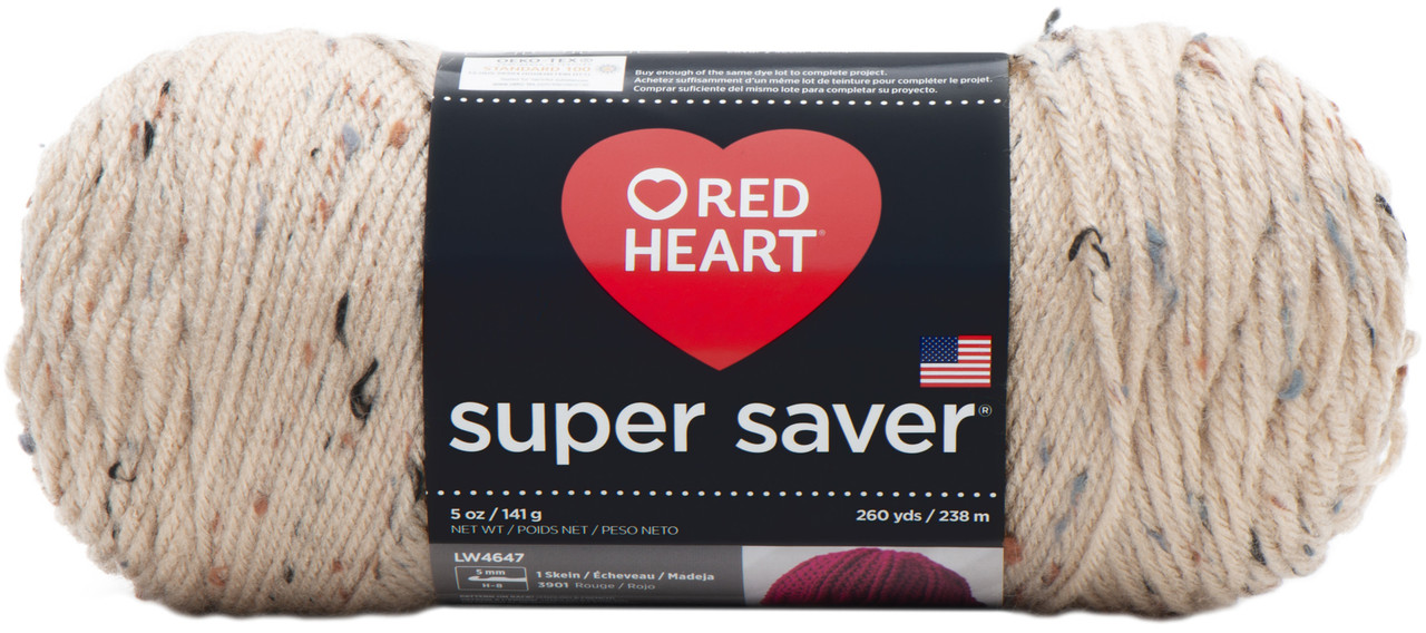 Red Heart Super Saver Yarn White 7 Oz Lot Of 2 Skeins E300B 100% Acrylic