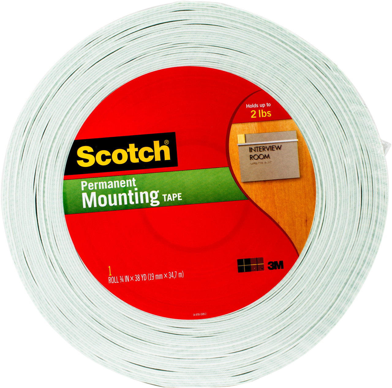 Scotch Permanent Foam Mounting Tape - .5''X75