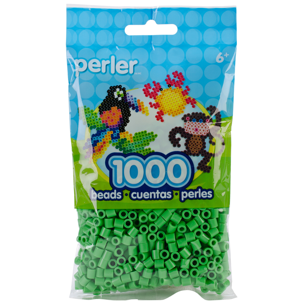 Perler Beads 1,000-pkg-glow Green