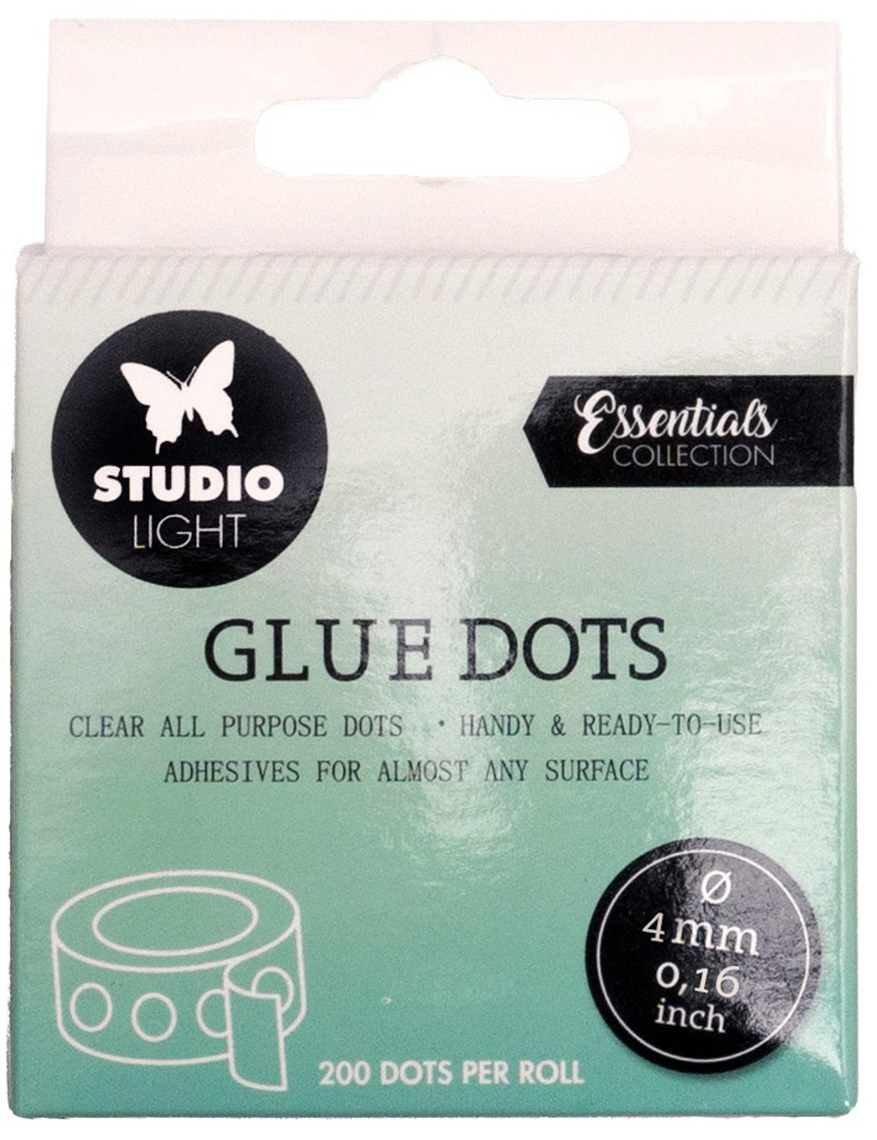 Studio Light Double-Sided Glue Dots 4mm 110/Pkg-Nr. 01 GLUED01 - GettyCrafts