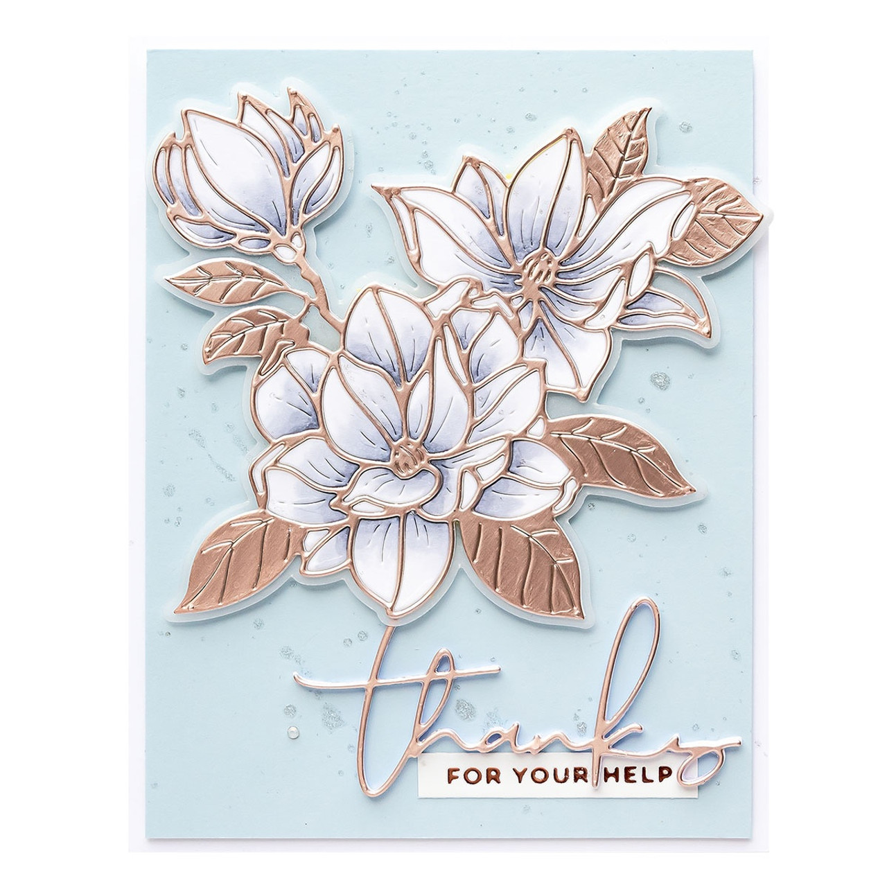 Spellbinders Etched Dies Be Bold Blooms