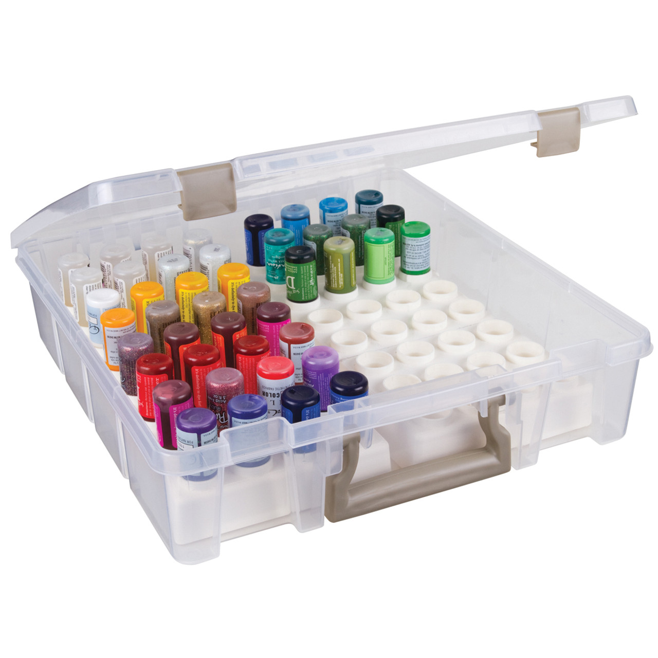 ArtBin Super Satchel Box W/Removable Thread Trays-Translucent 15x14x3.5