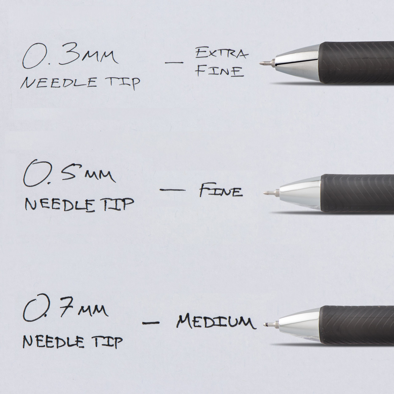 EnerGel RTX Liquid Gel Pen - Extra-Fine (0.3mm) Assorted 3-pack