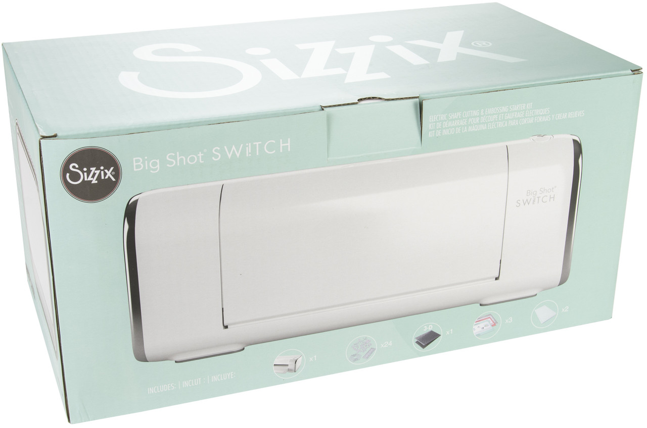 Sizzix Big Shot Switch Plus Starter Kit (US Version)-White 663630