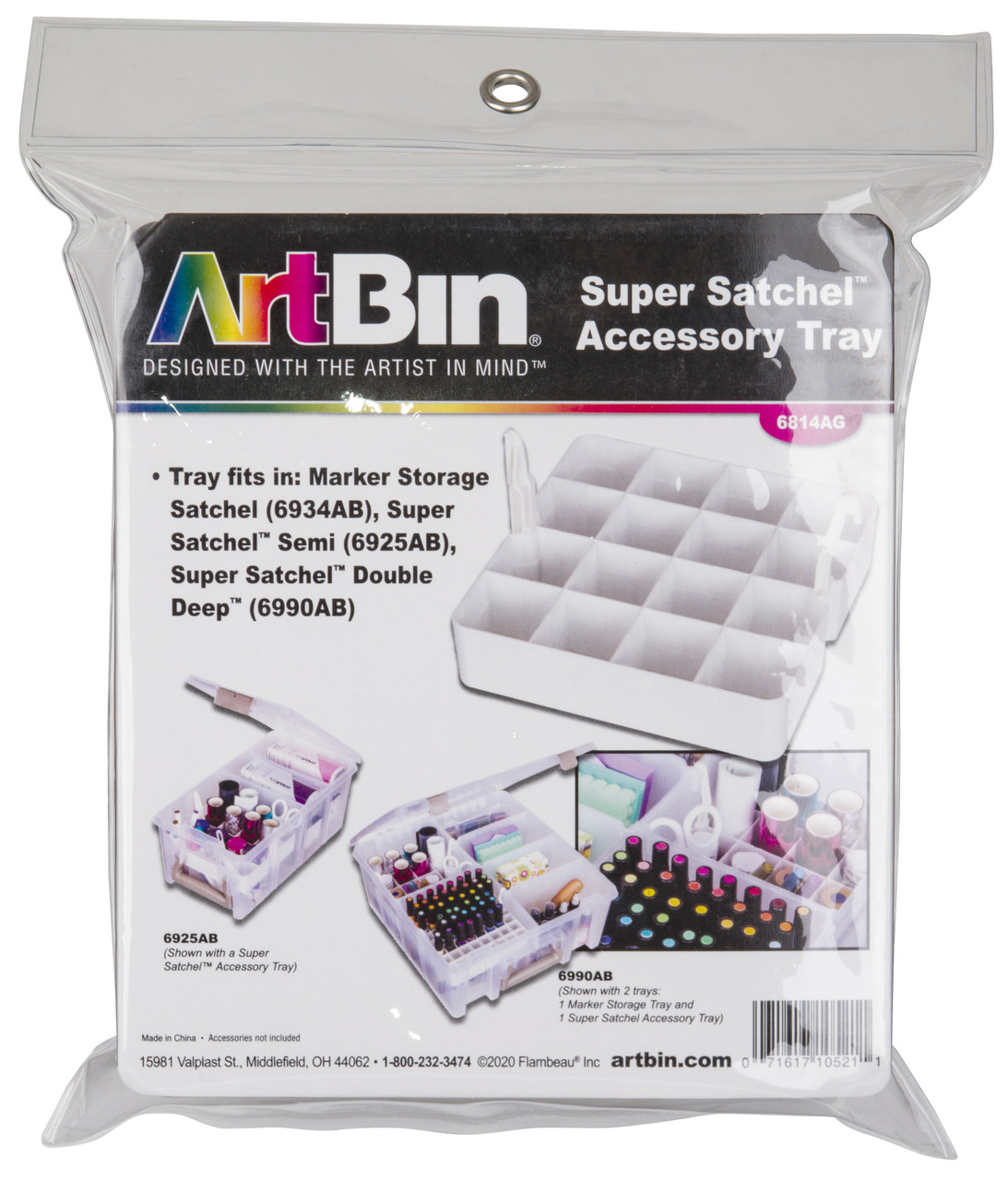 ArtBin 15 Super Satchel Double Deep Box With Removable Tray