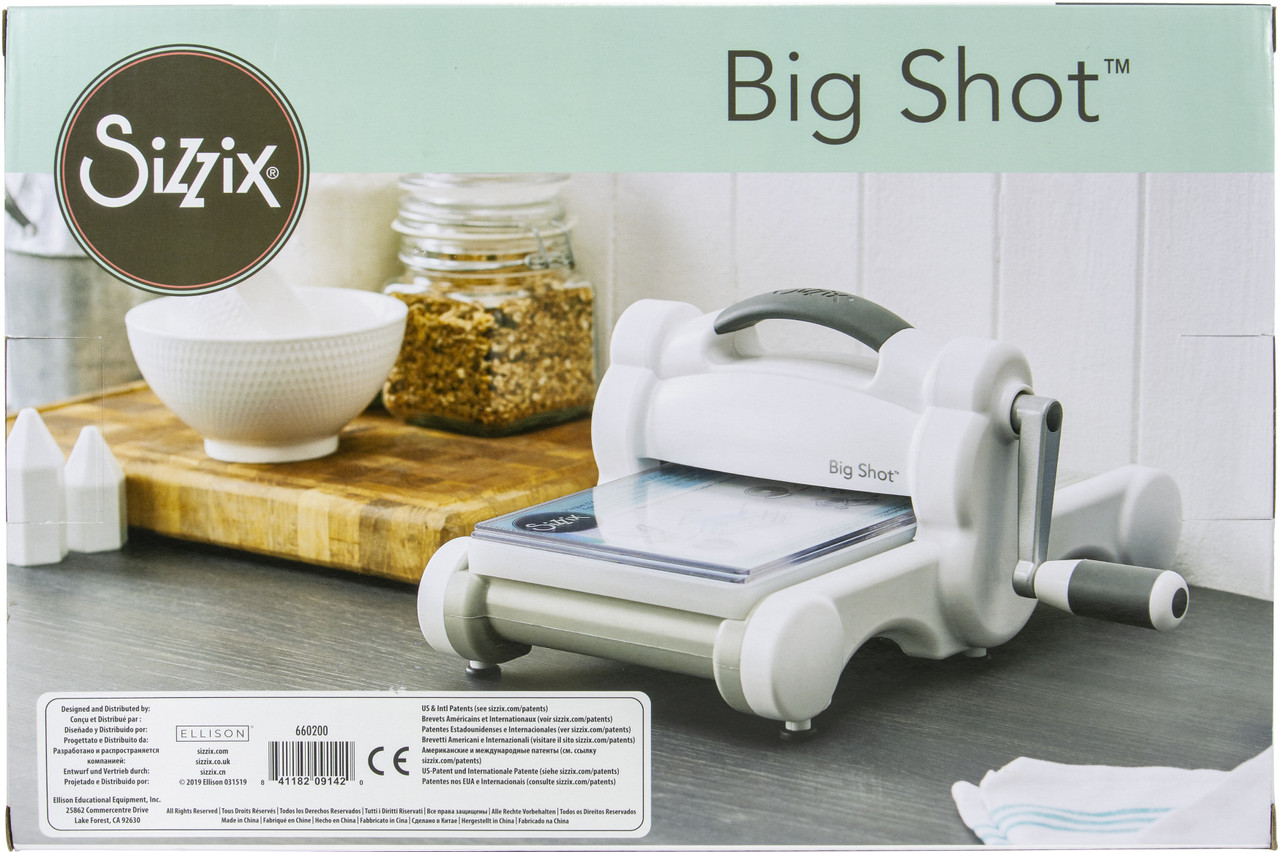 Sizzix Big Shot Machine-White W/Gray 660200 - GettyCrafts