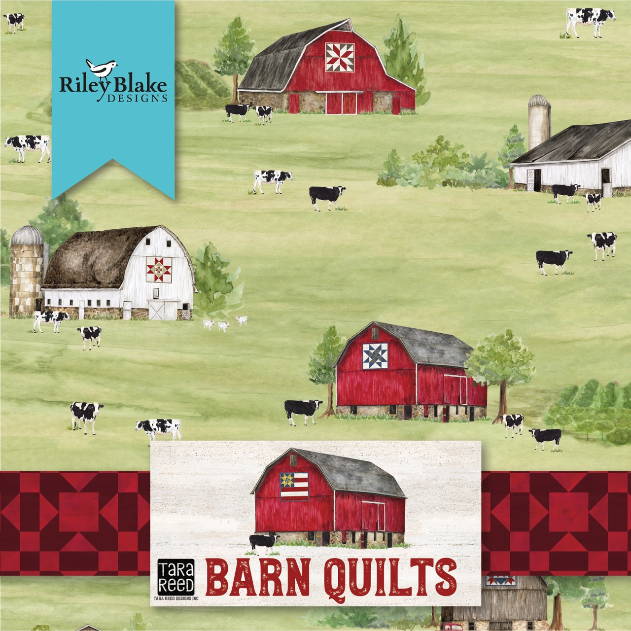 Barn Quilts Fabric Fat Quarter Bundle - 889333224266
