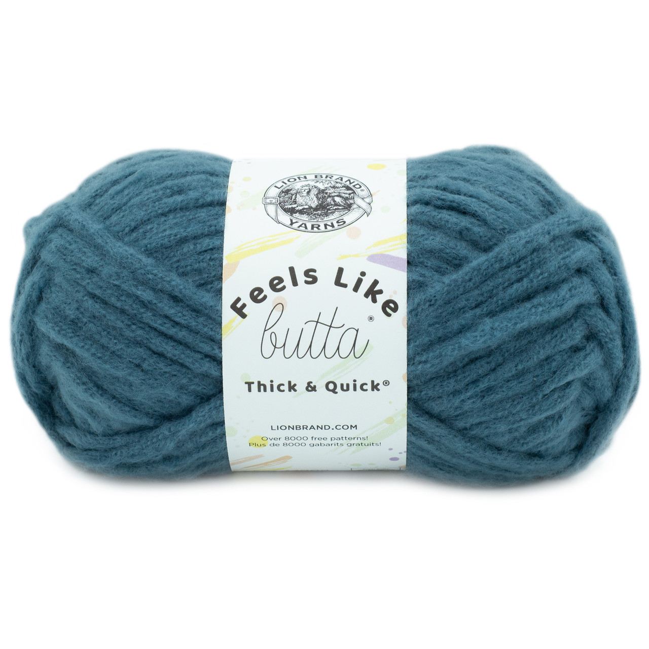 Lion Brand Feels Like Butta Thick & Quick Yarn-Antique White