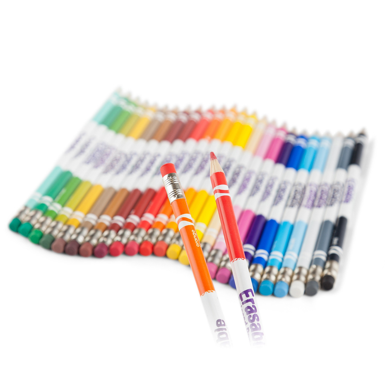 Crayola Erasable Colored Pencils-24/Pkg Long 68-2424 - GettyCrafts