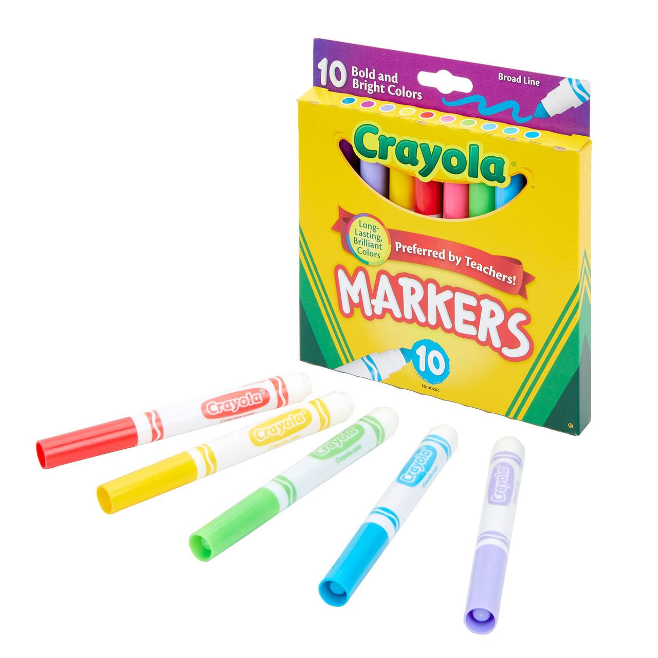 Crayola Broad Line Markers-Assorted Colors 10/Pkg 58-7725