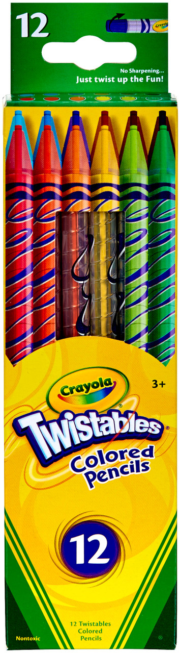  Crayola Silly Scents Twistables Colored Pencils, 12