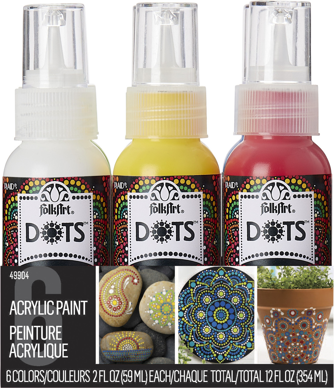FolkArt Dots Acrylic Paints and Set