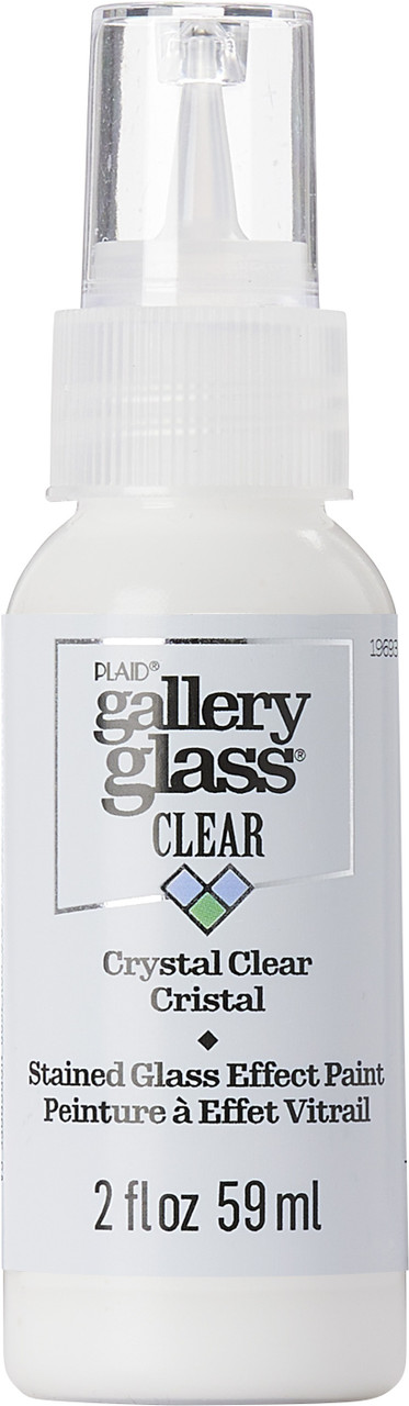 FolkArt Gallery Glass Paint 2oz-Crystal Clear FAGG2OZ-19693 - GettyCrafts