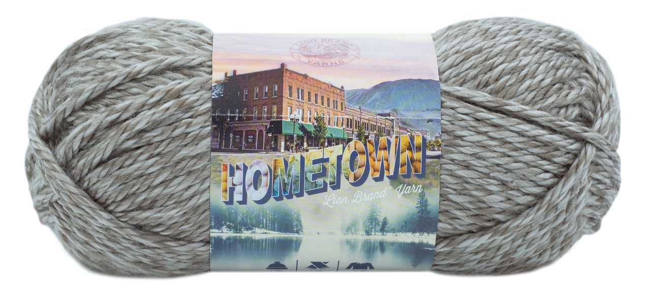 Lion Brand Hometown Yarn-Bellefontaine Concrete 135-239 - GettyCrafts