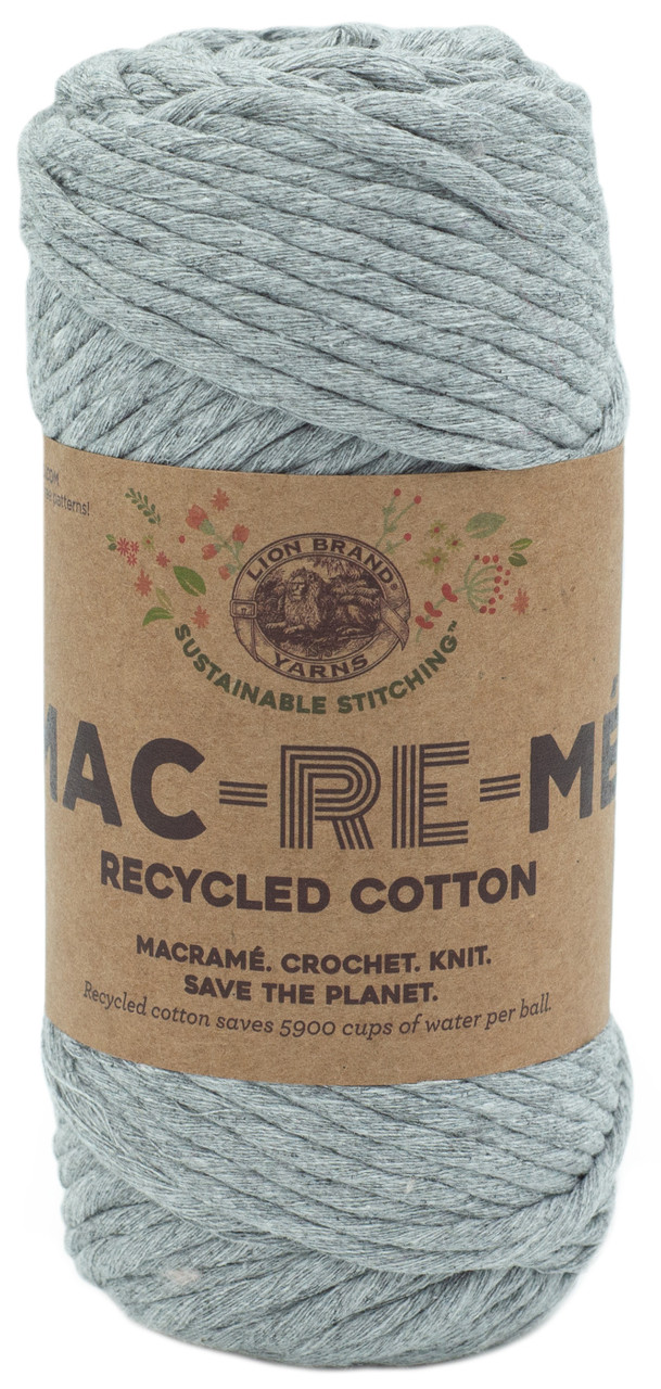 Lion Brand Mac-Re-Me Yarn-Oxford Grey 845-150