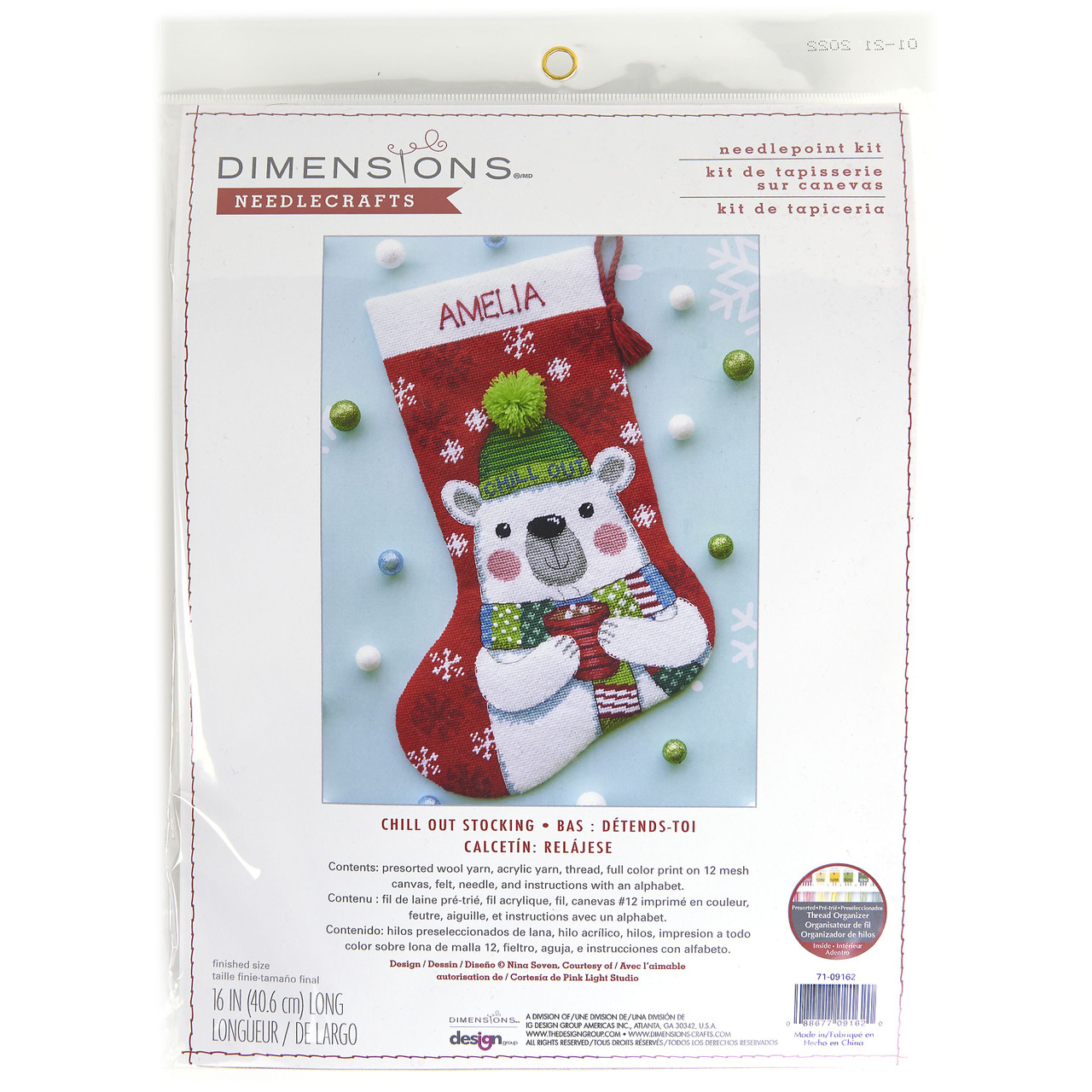 Dimensions Stocking Needlepoint Kit 16 Long-Seasonal Snowman