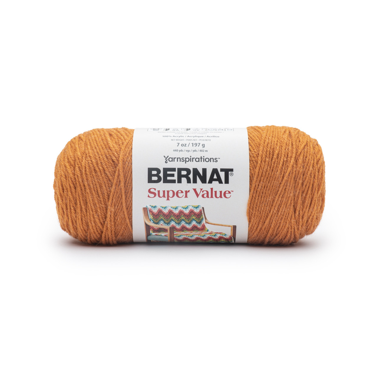 Bernat Super Value Solid Yarn-Sunshine