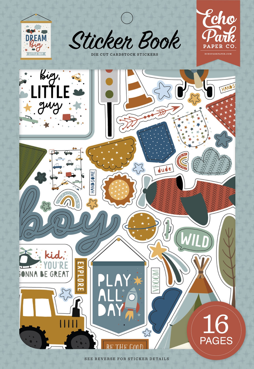 Echo Park Little Dreamer Boy Sticker Book