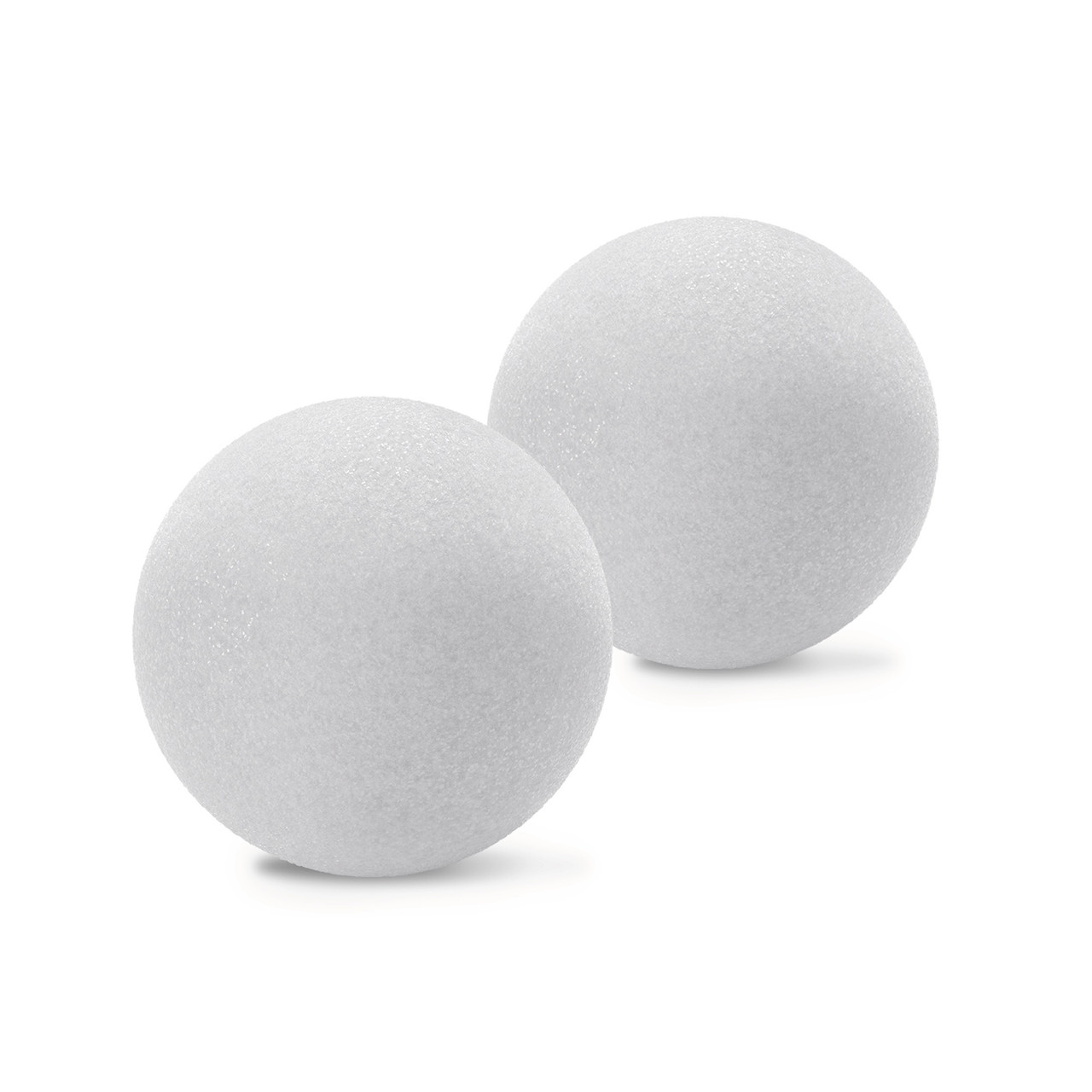 Floracraft Styrofoam Balls, 3-Inch, White, Pack of 6 (BA3H)
