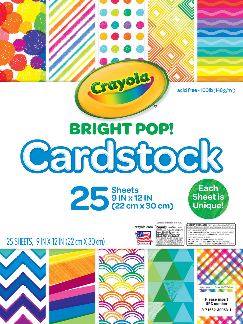 Crayola Construction Paper Crayons 24/Pkg-Bright 523463 - GettyCrafts