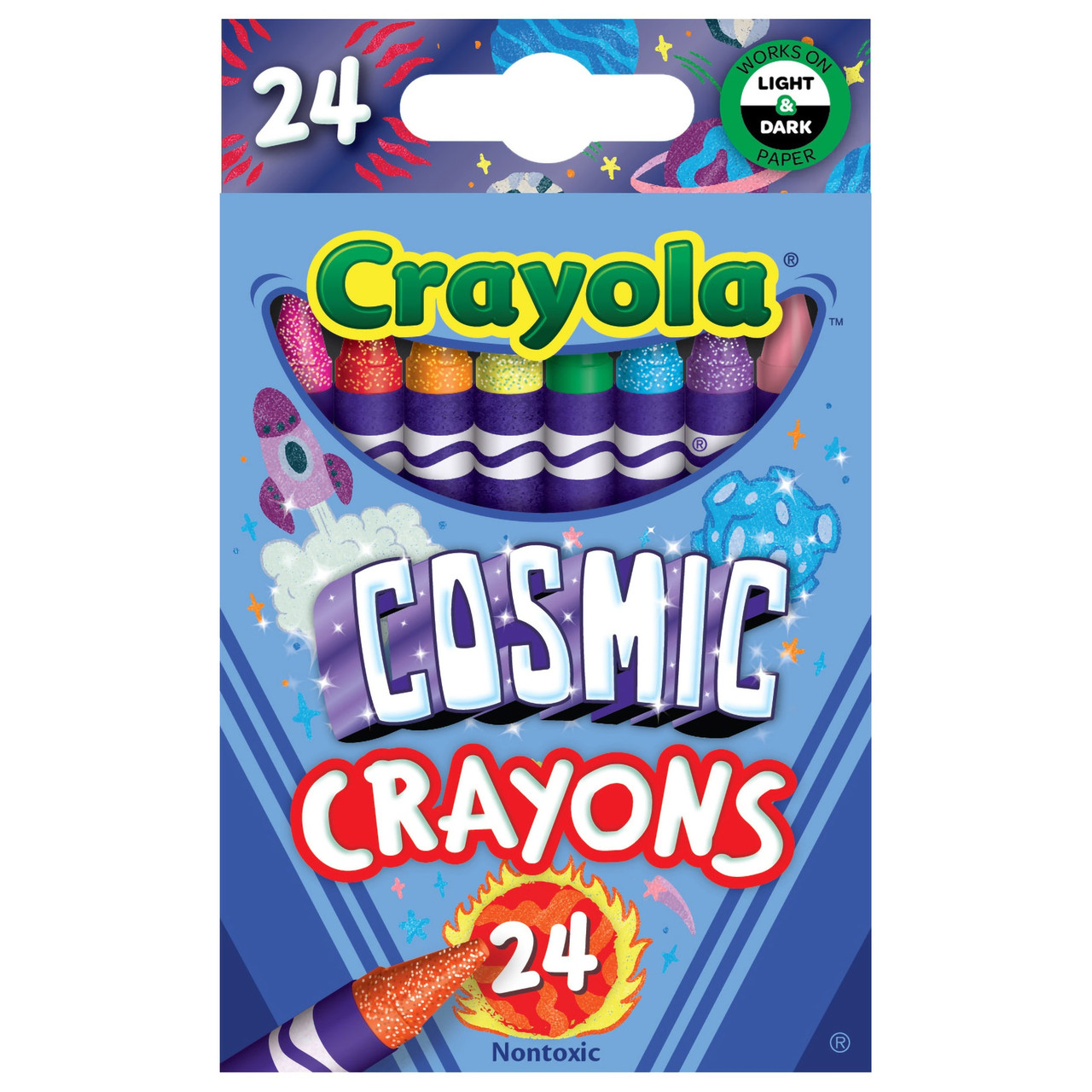 Crayola Construction Paper Crayons 24/Pkg-Bright 523463 - GettyCrafts