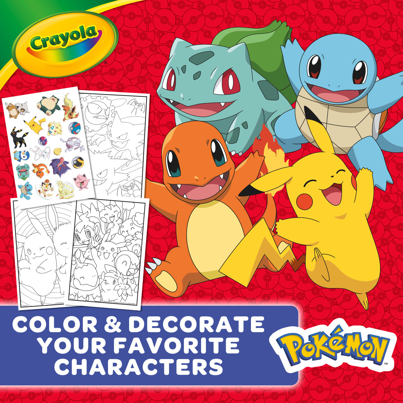  CRAYOLA Pokemon, 96 Pages Coloring Book : Toys & Games