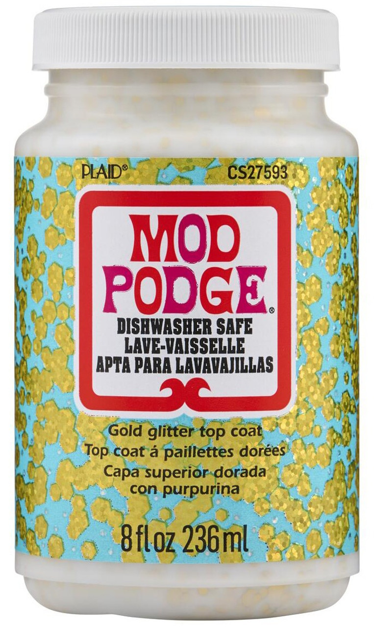 Plaid Mod Podge Dishwasher Safe Glitter Top Coat