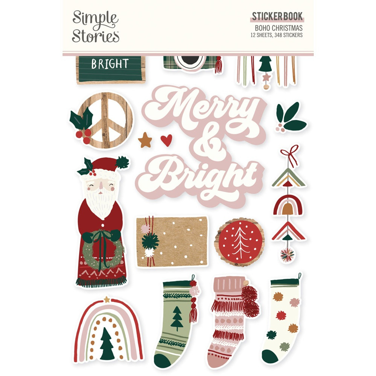 Simple Vintage Christmas Lodge Cardstock Stickers - Simple Stories