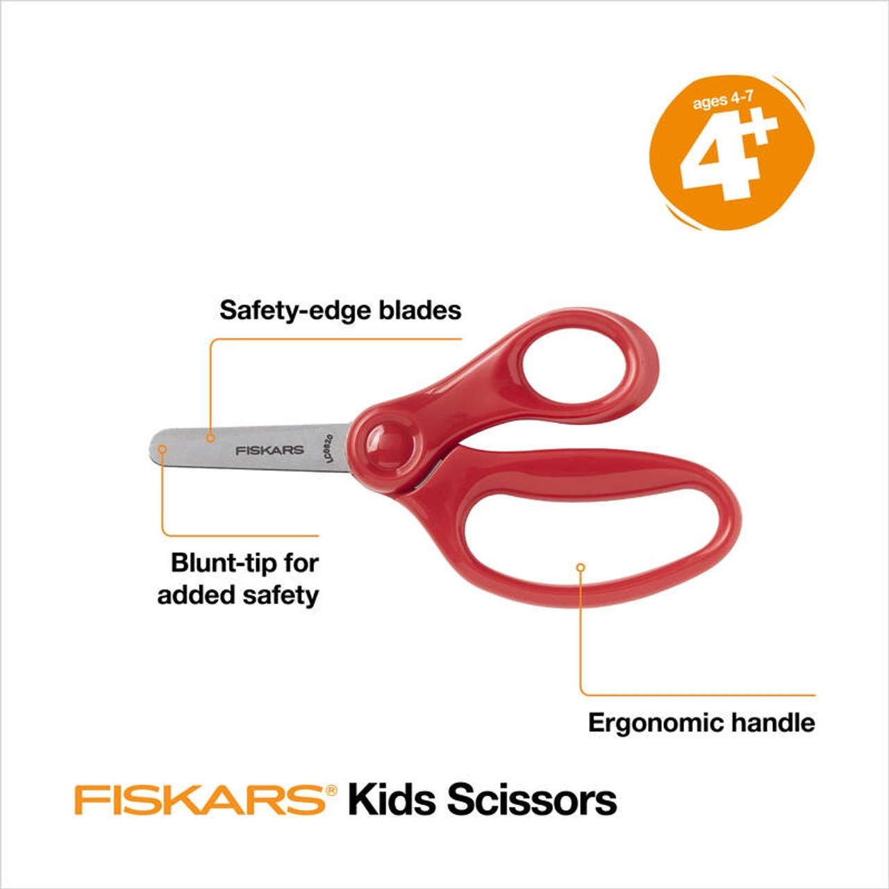 Fiskars 5 Kids Scissors - Blunt Tip (Pink) 