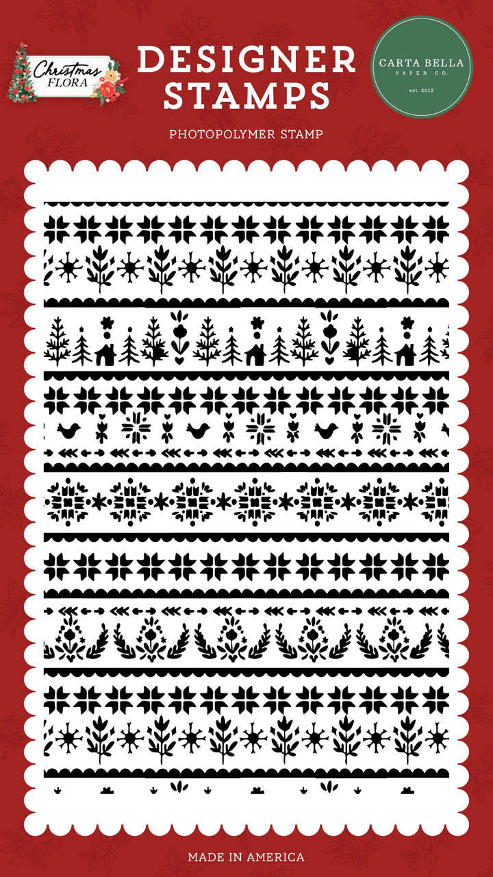 Carta Bella Christmas Flora 12x12 Solids Collection Kit (FL342015)