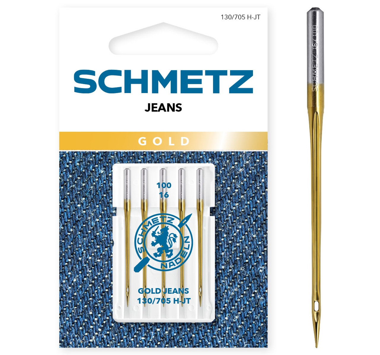 Dritz Denim/Jeans Machine Needles, Size 16 (100), 3 pc | Handicraft