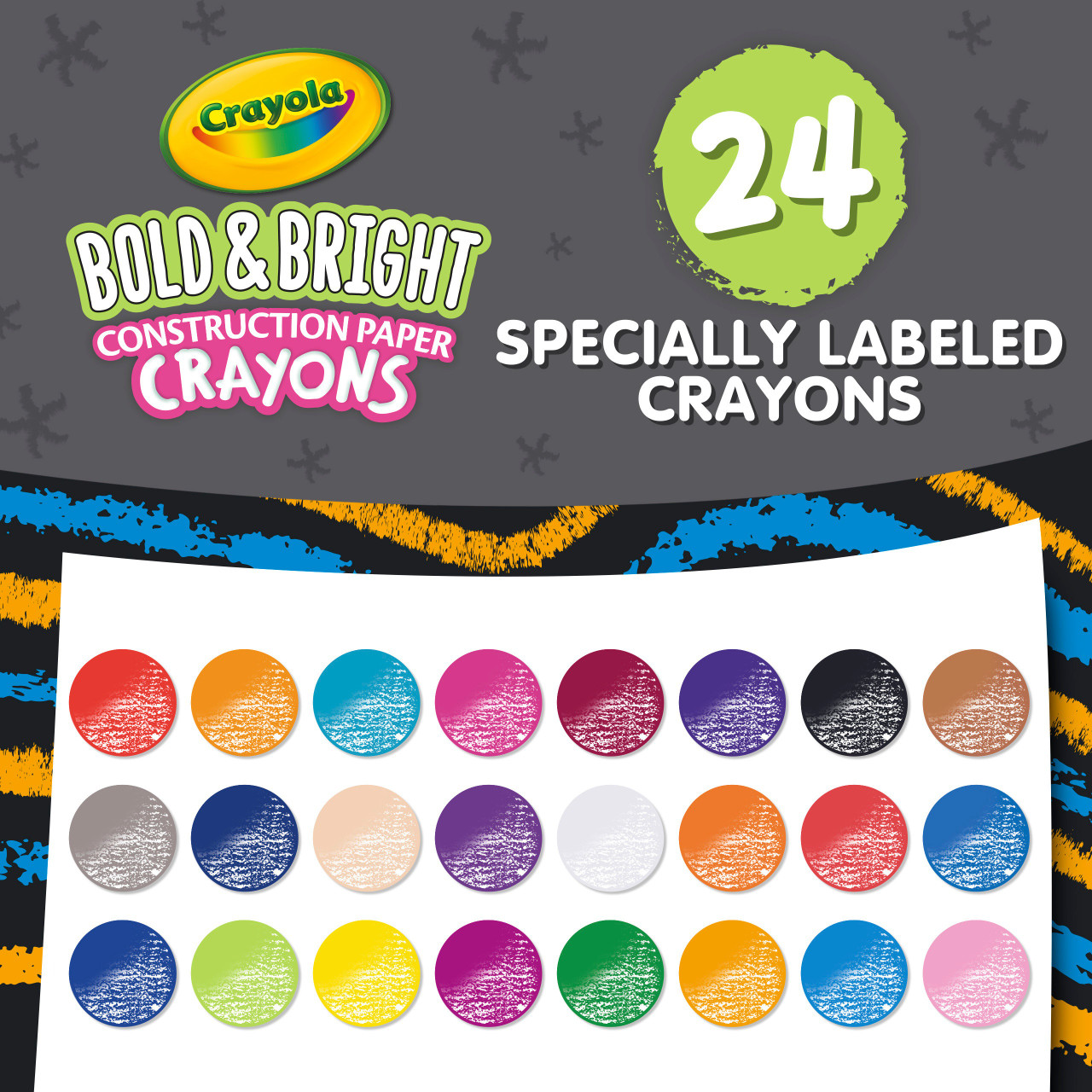 Crayola Crayons-Neon 24/Pkg - 071662234102