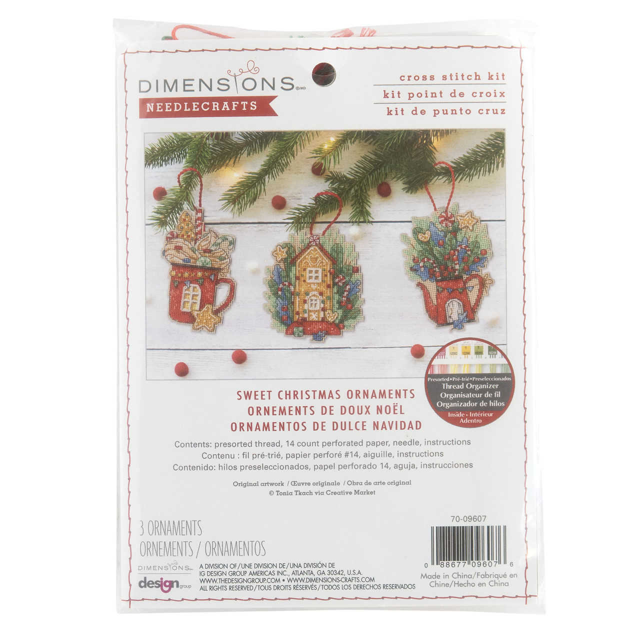 Dimensions Gold Collection Counted Cross Stitch Ornament Kit-Sweet