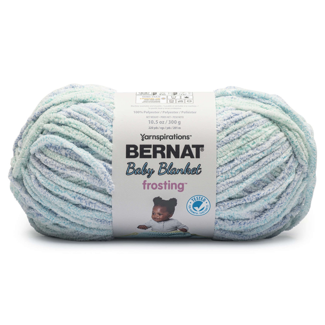 Bernat Baby Blanket Frosting Yarn-Seaside 161161-61004 - GettyCrafts