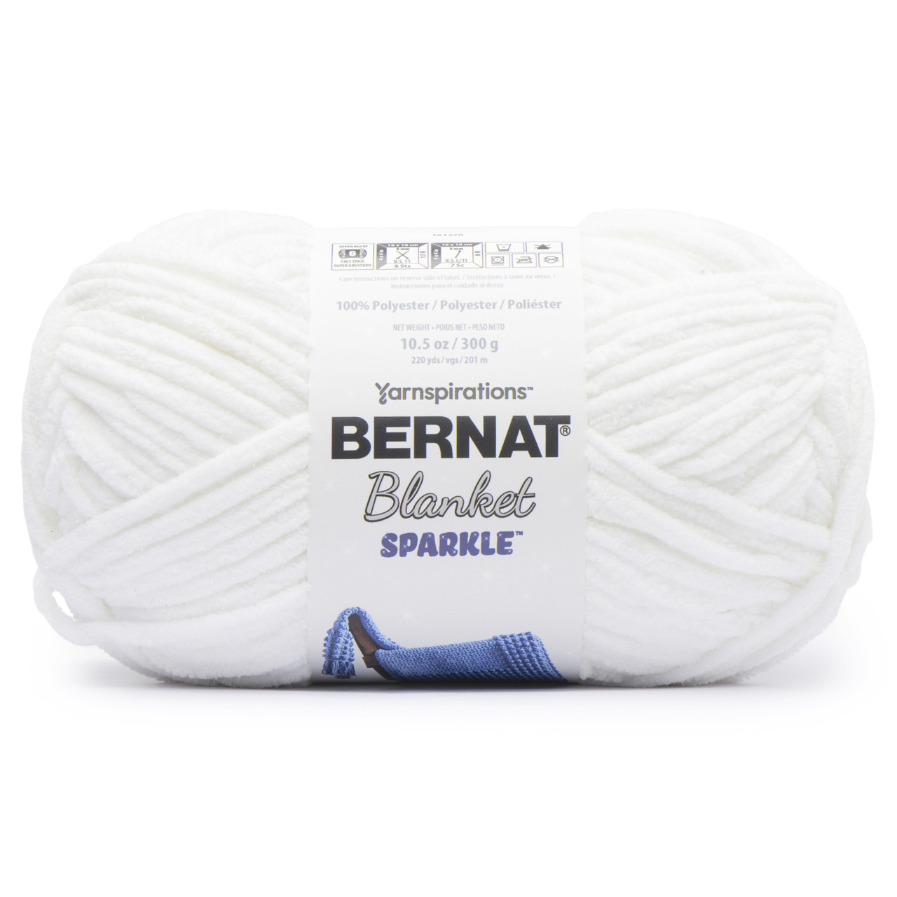 2 Pack Bernat Blanket Sparkle Yarn-Moon Gray 161270-70011 - GettyCrafts