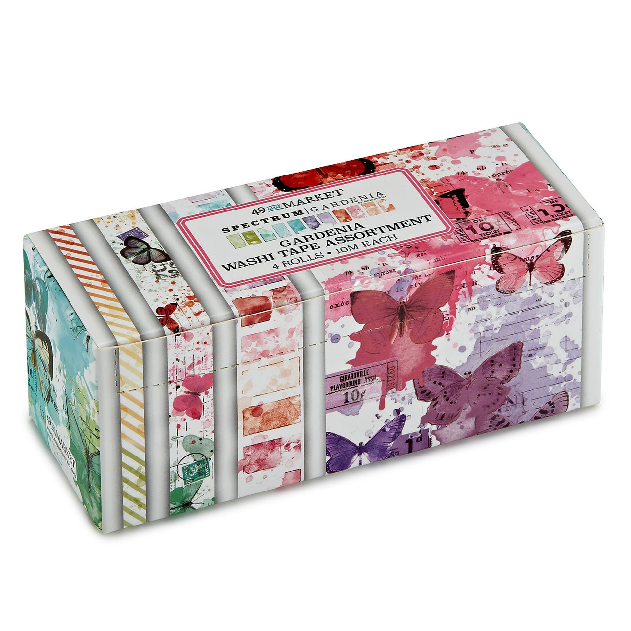 49 and Market Fabric Tape Assortment 4/Rolls-Spectrum Gardenia