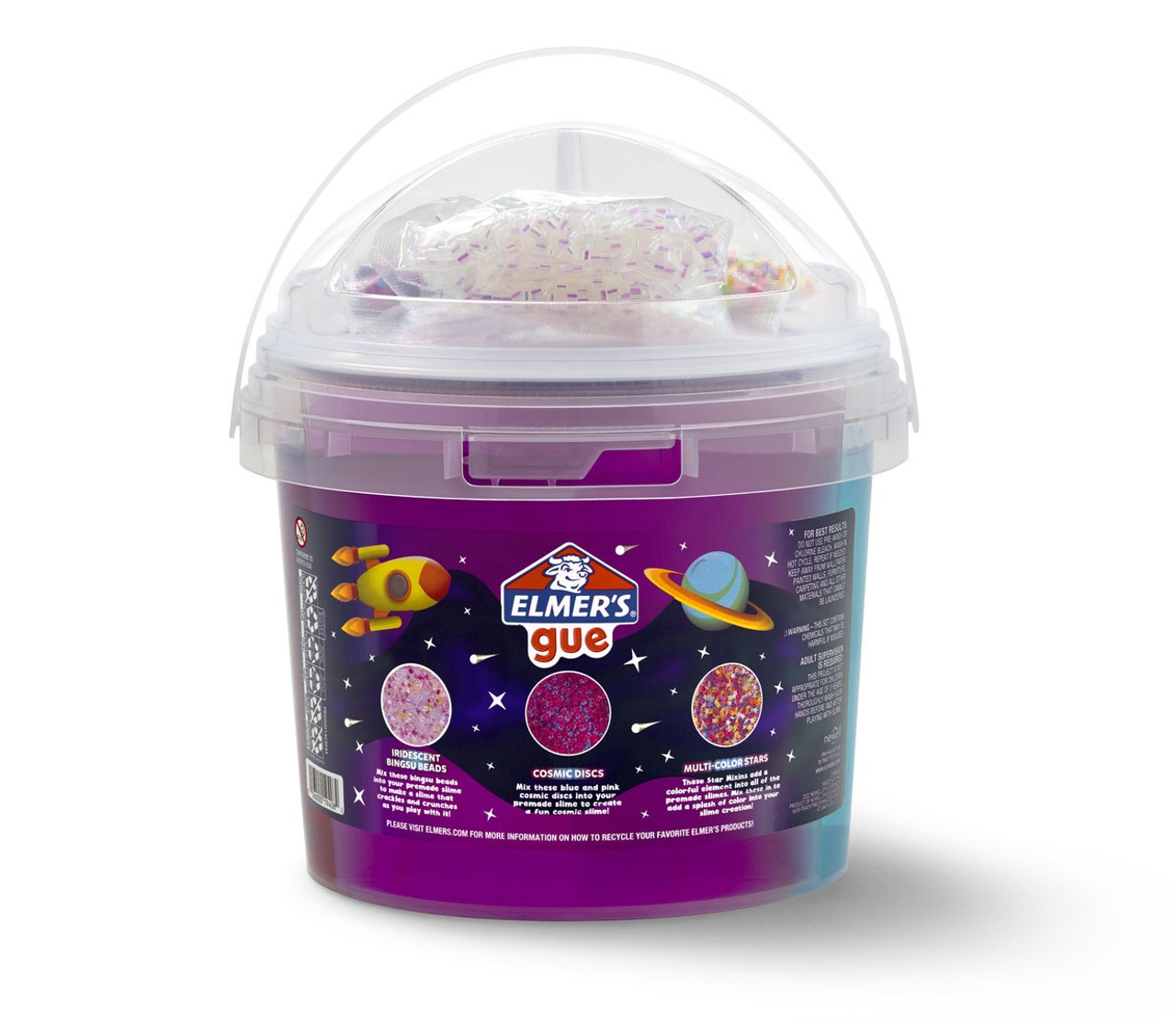 Elmer's Gue Pre-Made Slime Bucket 3lb W/Mix-Ins-Space Adventure 2184342 -  GettyCrafts