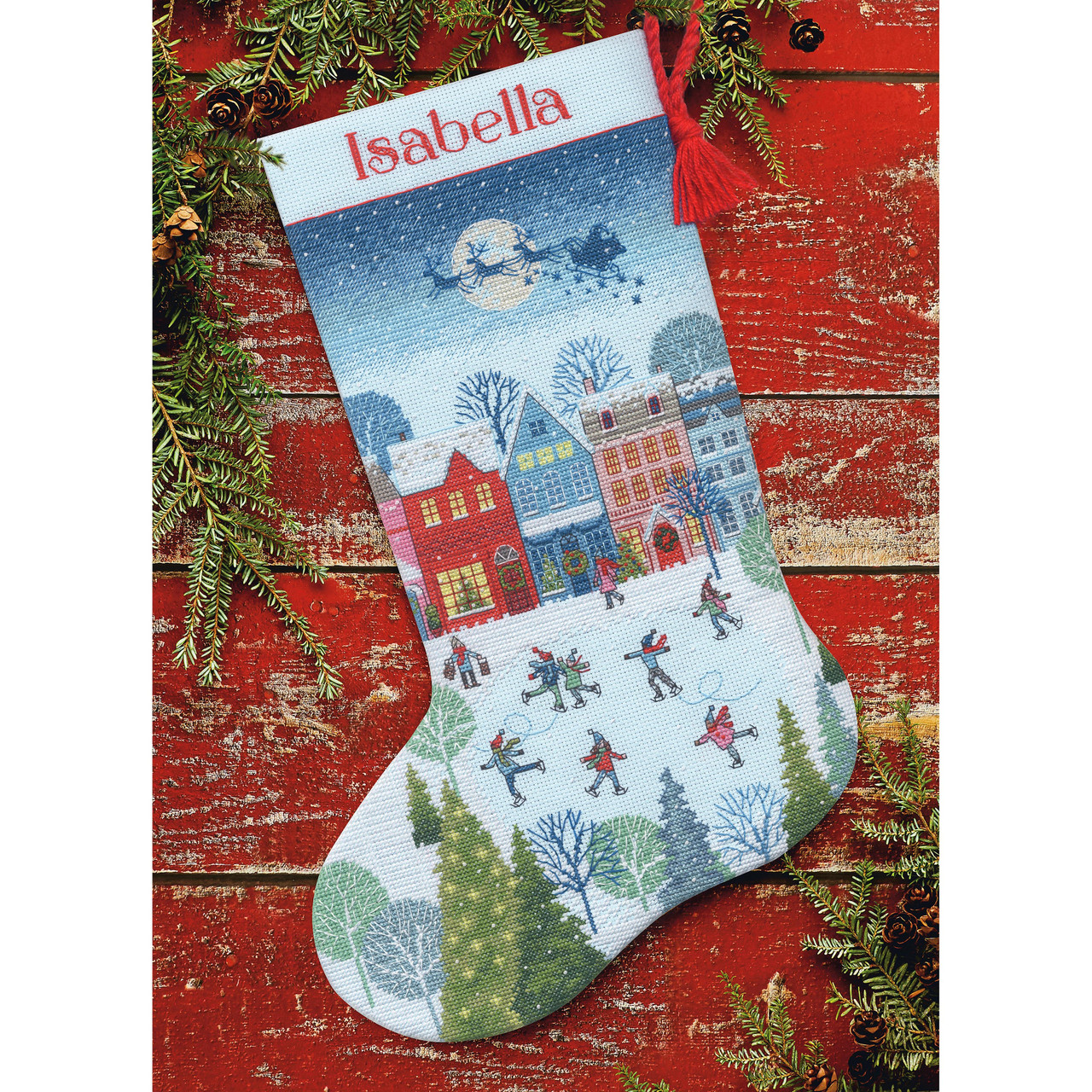 Dimensions X Holiday Hooties Counted Cross Stitch Personalized Christmas  Stocking Kit, 16 - Yahoo Shopping