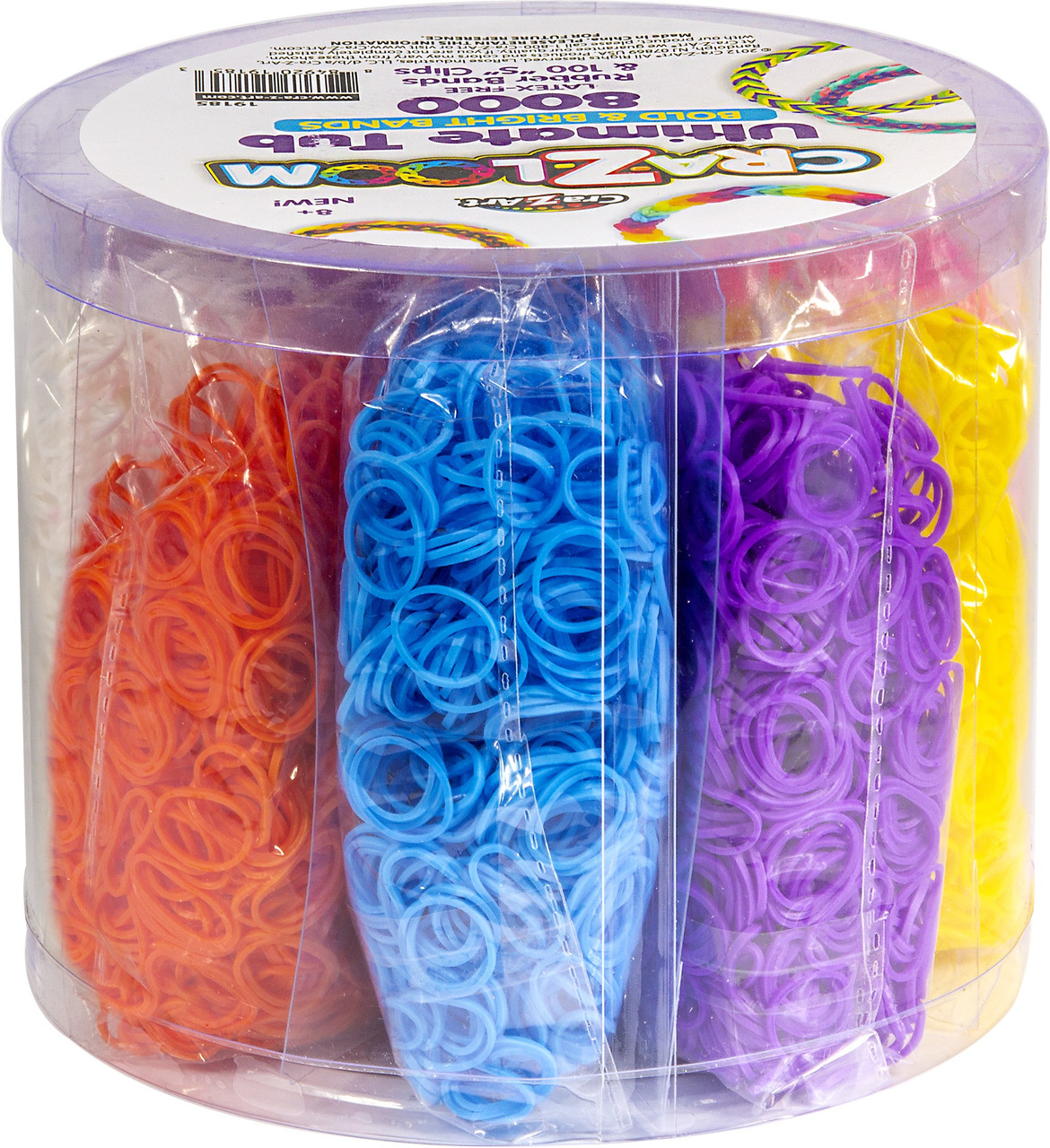 Cra-Z-Art Cra-Z-Loom Ultimate Tub Fulla Bands 8000pcs191854 - GettyCrafts