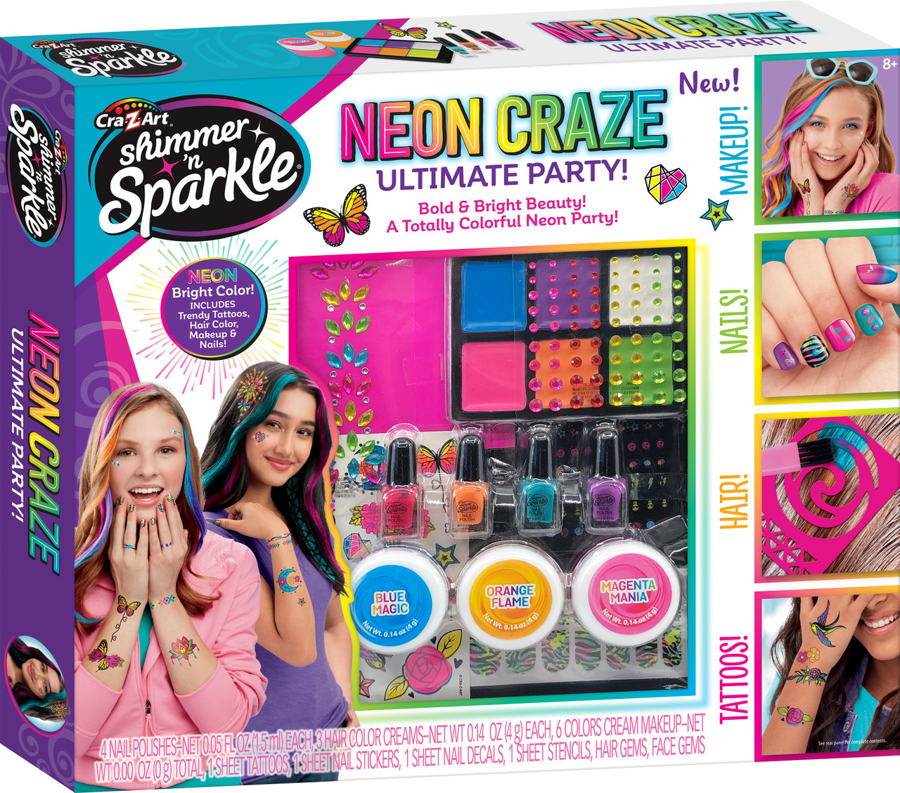 Cra-Z-Art Shimmer 'N Sparkle Neon Craze Ultimate Party Kit173444 -  GettyCrafts
