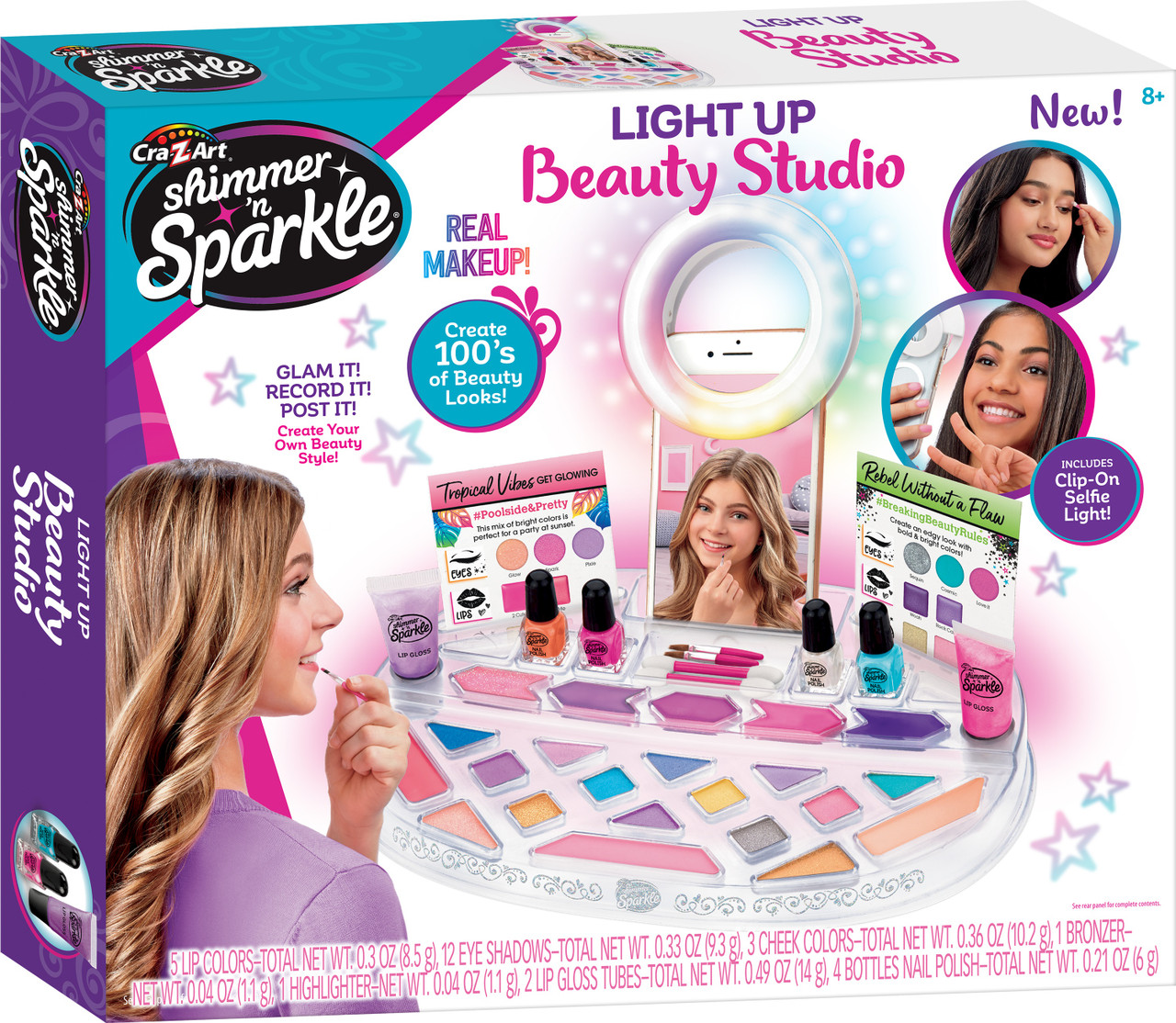 Cra-Z-Art Shimmer 'N Sparkle Light Up Beauty Studio173462