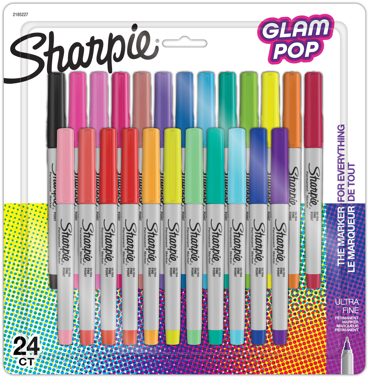 Sharpie Glam Pop Ultra Fine Permanent Markers 24/Pkg-Assorted 2185227 -  GettyCrafts