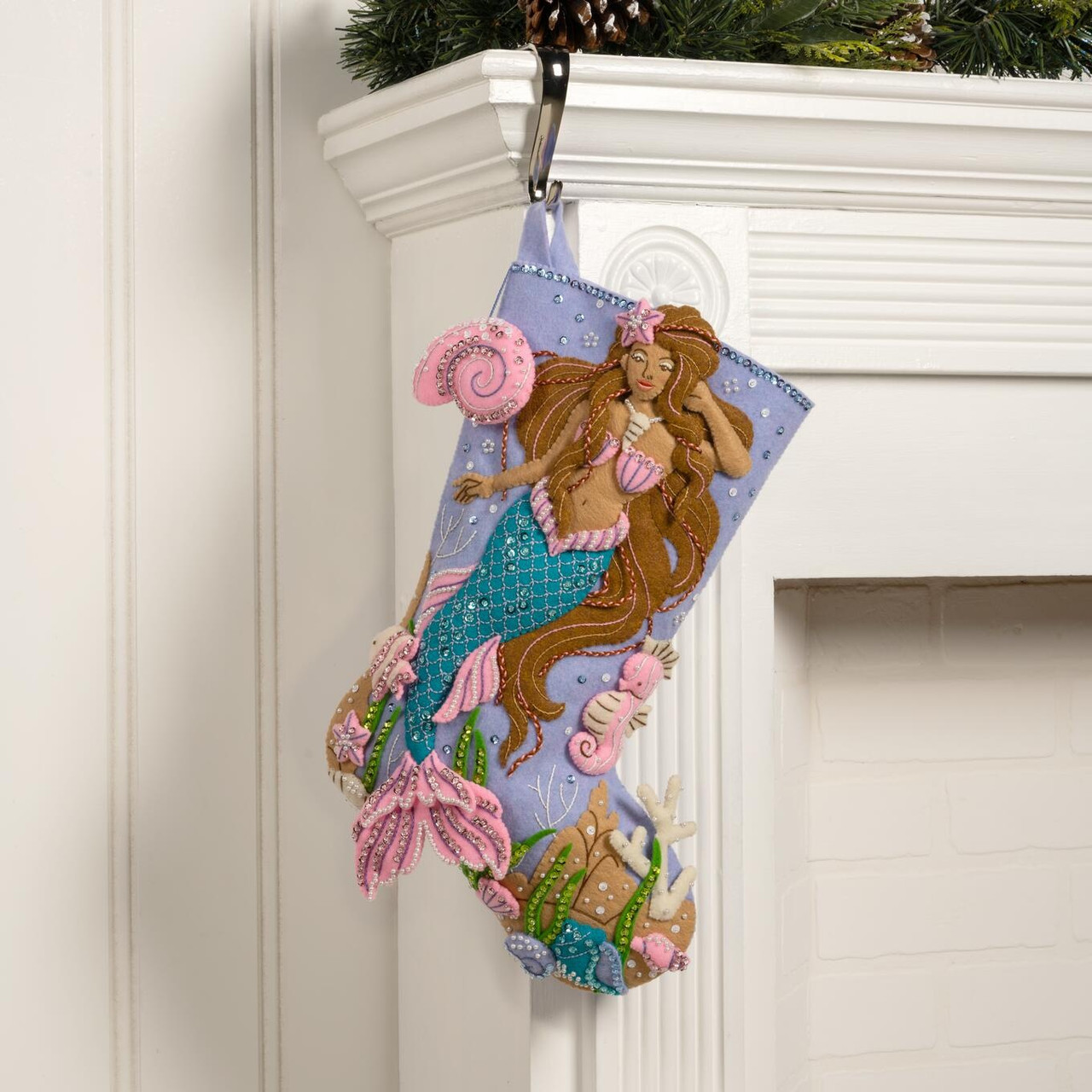 Bucilla 18 Felt Christmas Stocking Kit - Peaceful Nativity