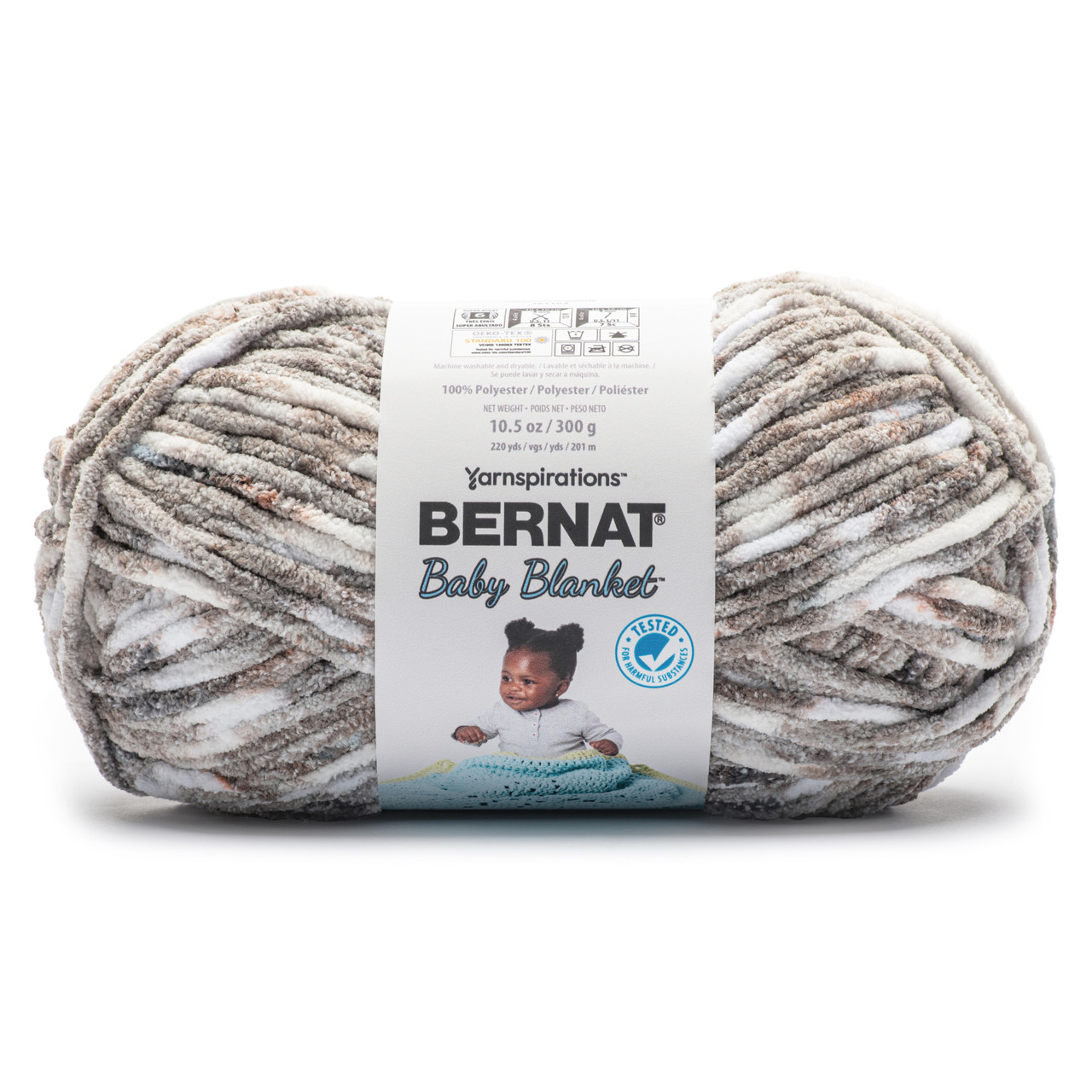 Big Yarn Bernat Baby Grey Yarn Pack Bernat Baby Blanket Big Ball