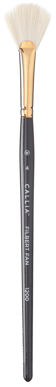 Callia Filbert Paint Brush, Synthetic Kolinsky Sable by Willow Wolfe