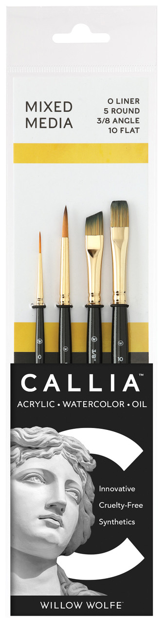 Willow Wolfe Callia Artist Brushes - All Media Starter Set