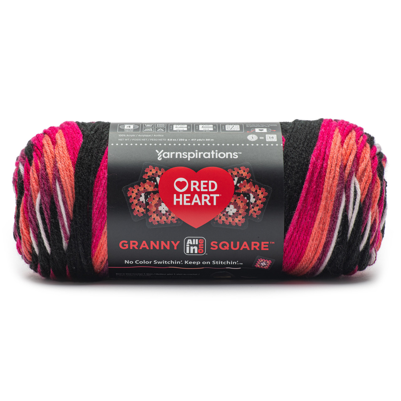 Red Heart Super Saver Yarn-Black, Multipack Of 2 